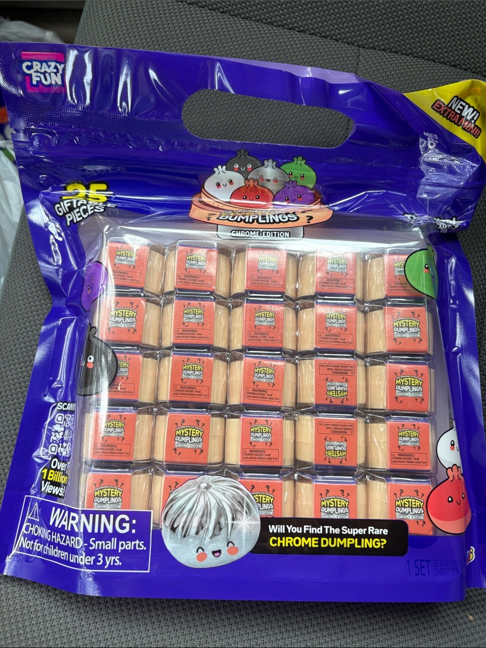 RMS Crazy Fun Mystery Dumplings Chrome Edition 25pc Squishy Set NWT